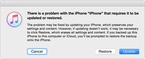 reset iphone with itunes
