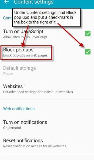 block pop-ups