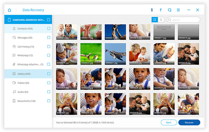 recover photos from Android
