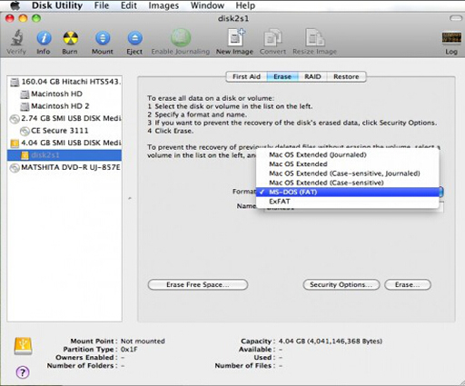how to reformat macbook pro disk