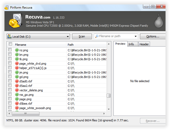 Erase files from 2025 hard drive